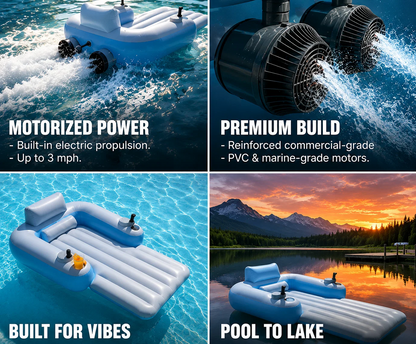 AquaLuxe™ Motorized Pool Lounger