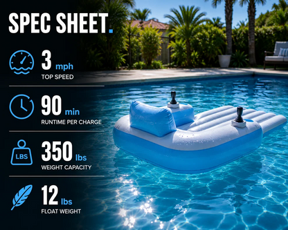 AquaLuxe™ Motorized Pool Lounger